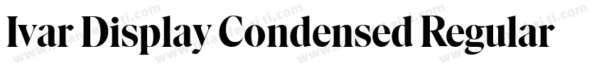 Ivar Display Condensed Regular字体转换